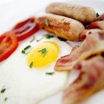 Sju spørsmål - en livsstilstest 2 160 gram bearbeidet kjøtt får en ved f. Eks. Å spise 2 pølser + 1 baconskive. Image by © royalty-free/corbis