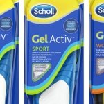 Test av scholl gel activ insoles for work. Til høyre på bildet.