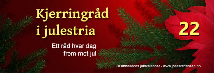 Kjerringråd i julestria er årets julekalender. Www. Johnsteffensen. No