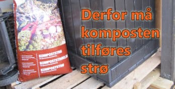Det er flere grunner til at strø er viktig i komposten. www.johnsteffensen.no