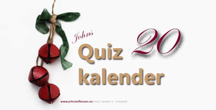 20 johns quizkalender. Www. Johnsteffensen. No foto carolyn v unsplash