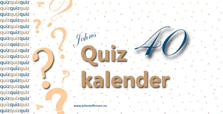 Quizkalender 40 v2 www. Johnsteffensen. No