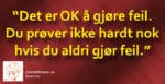 Ingen er feilfrie...