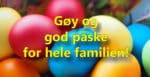 Jippi...! Jeg irriterer meg over kjempepremien 4 God påske!