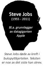 Steve jobs. Faktaramme. Foto ved